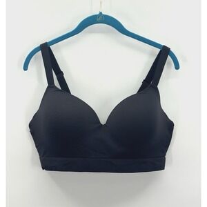 Truekind Bra 2XL Black Everyday Empower Contour Wireless Comfort Adjustable Soft